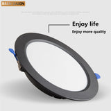 AC220V Round LED Downlight Embedded Daylight Spotlight 5W 9W 12W 18W Living Room Access Suitable for all kinds of occasions