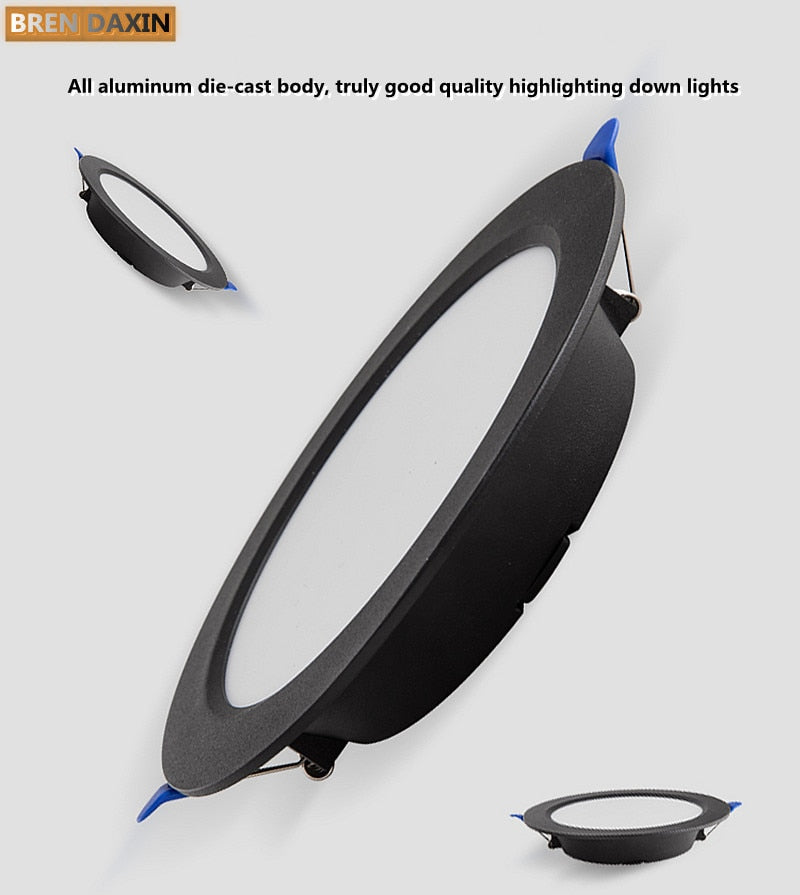AC220V Round LED Downlight Embedded Daylight Spotlight 5W 9W 12W 18W Living Room Access Suitable for all kinds of occasions