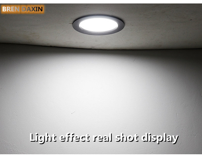AC220V Round LED Downlight Embedded Daylight Spotlight 5W 9W 12W 18W Living Room Access Suitable for all kinds of occasions