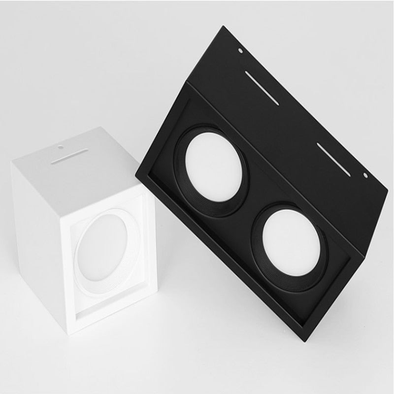 Square Dimmable Surface Mounted LED Downlights AC85-265V 10W 20W LED Ceiling Lamp Warm/Cold White LED Spot lights Indoor Lighting