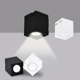 Square Dimmable Surface Mounted LED Downlights AC85-265V 10W 20W LED Ceiling Lamp Warm/Cold White LED Spot lights Indoor Lighting