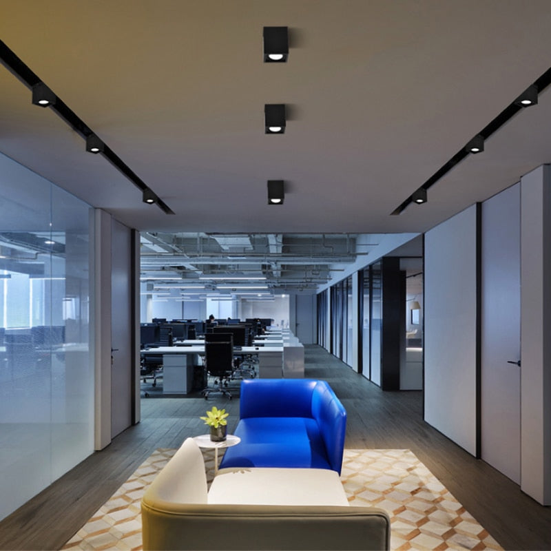 Square Dimmable Surface Mounted LED Downlights AC85-265V 10W 20W LED Ceiling Lamp Warm/Cold White LED Spot lights Indoor Lighting