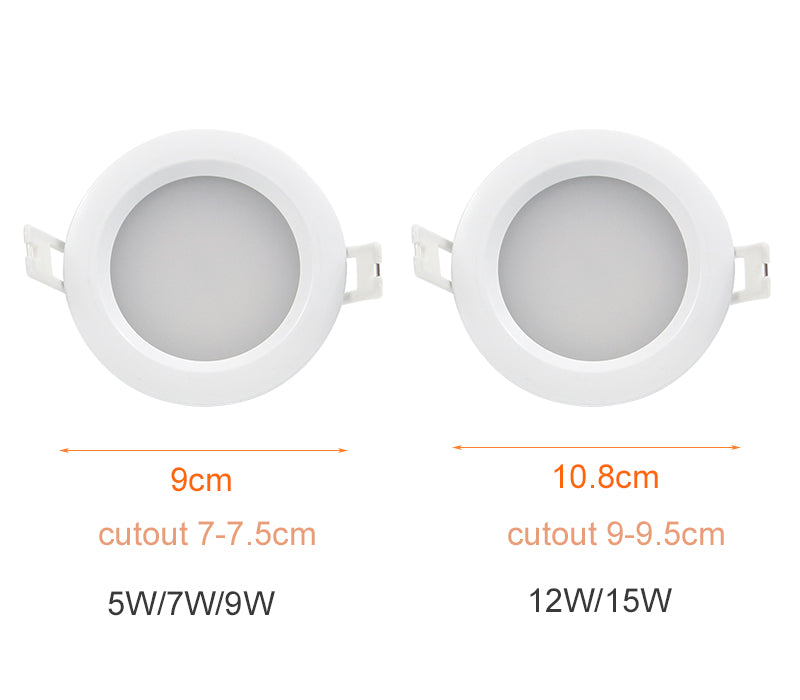 LED Downlight Indoor Ceiling Light IP65 Waterproof Bathroom Lamp 4pcs/lot Ceiling Led Spot Lamp 5W 7W 9W 12W For Garden Foyer