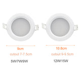 LED Downlight Indoor Ceiling Light IP65 Waterproof Bathroom Lamp 4pcs/lot Ceiling Led Spot Lamp 5W 7W 9W 12W For Garden Foyer