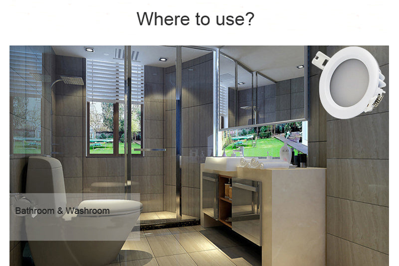 LED Downlight Indoor Ceiling Light IP65 Waterproof Bathroom Lamp 4pcs/lot Ceiling Led Spot Lamp 5W 7W 9W 12W For Garden Foyer