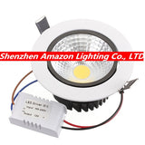 LED COB Ceiling Downlight 85-265V 6pcs/lot 12W COB LED Down Light Spotlight