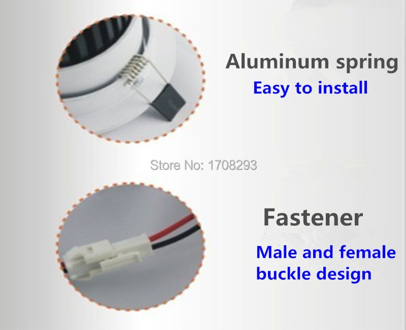 Downlight 30 PCS 7W 10W Dimmable Cob Led Downlights Cool/Warm White Recessed lamp 110V/220V/230V CE RoHS