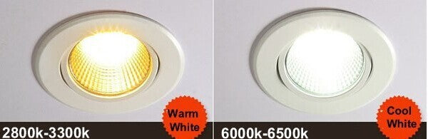 Downlight 30 PCS 7W 10W Dimmable Cob Led Downlights Cool/Warm White Recessed lamp 110V/220V/230V CE RoHS