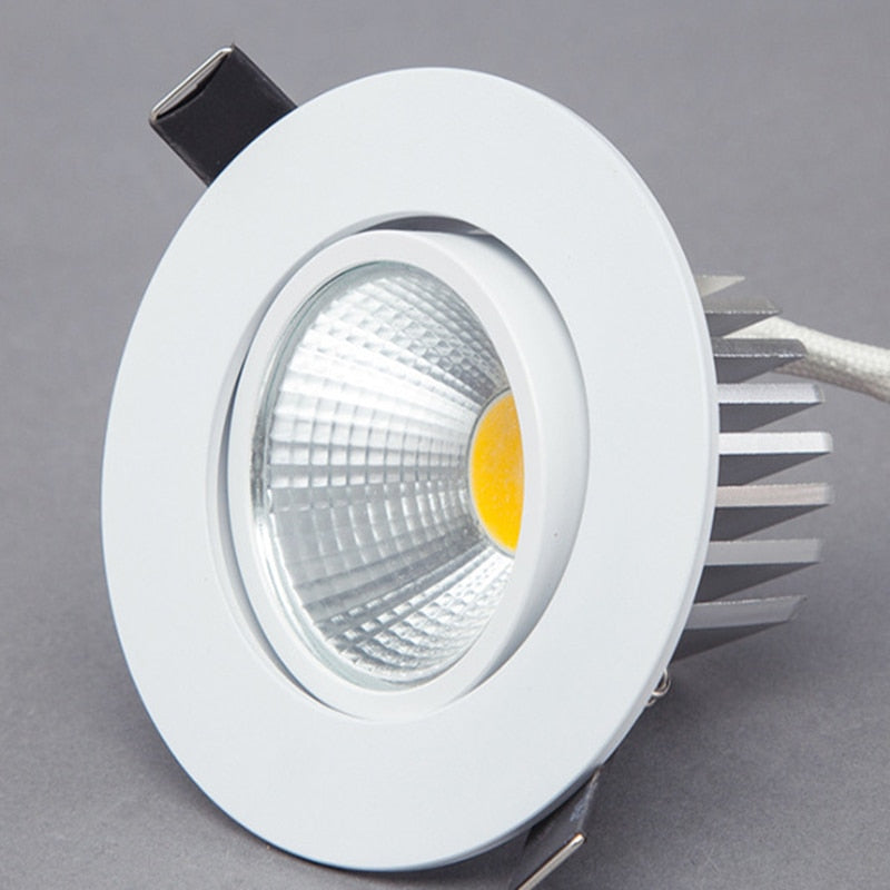 Dimmable LED Downlight 5W 7W 9W Spot LED DownLights Dimmable cob LED Spot Recessed down lights for living room 110v 220v