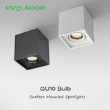 GU10 Downlight Led Downlight Surface Mounted Ceiling Lamp Buld Replaceable Angel Adjust Square Lighting Spot Lamp For Kitchen