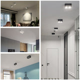 GU10 Downlight Led Downlight Surface Mounted Ceiling Lamp Buld Replaceable Angel Adjust Square Lighting Spot Lamp For Kitchen