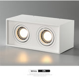 GU10 Downlight Led Downlight Surface Mounted Ceiling Lamp Buld Replaceable Angel Adjust Square Lighting Spot Lamp For Kitchen