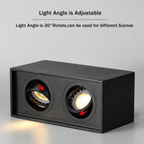 GU10 Downlight Led Downlight Surface Mounted Ceiling Lamp Buld Replaceable Angel Adjust Square Lighting Spot Lamp For Kitchen