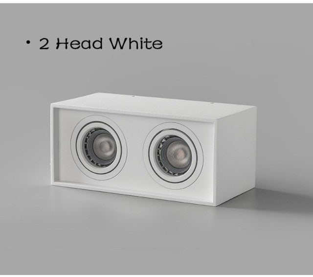 GU10 Downlight Led Downlight Surface Mounted Ceiling Lamp Buld Replaceable Angel Adjust Square Lighting Spot Lamp For Kitchen