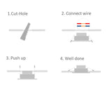 Triac Dimmable LED Downlights COB 10W 110V 220V 230V AC Spot Lamp LED Down Lights Recessed LED Ceiling Downlight
