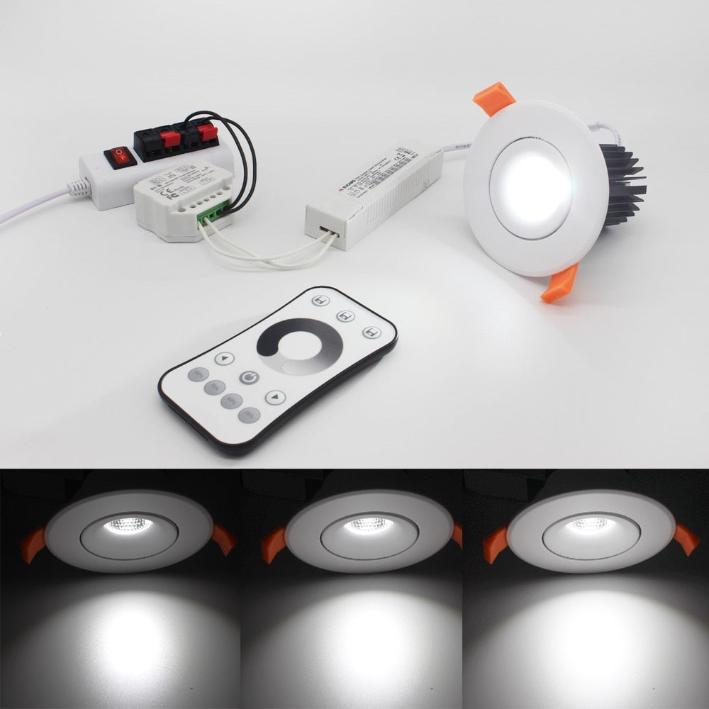 Triac Dimmable LED Downlights COB 10W 110V 220V 230V AC Spot Lamp LED Down Lights Recessed LED Ceiling Downlight