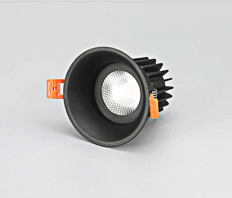 Dimmable Recessed COB LED Downlights 9W 12W LED Ceiling Spot Lights AC85-265V LED Ceiling Lamps Warm Cold White Indoor Lighting