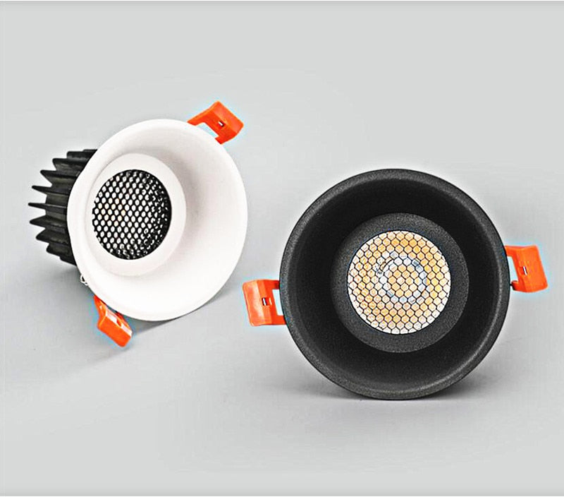 Dimmable Recessed COB LED Downlights 9W 12W LED Ceiling Spot Lights AC85-265V LED Ceiling Lamps Warm Cold White Indoor Lighting