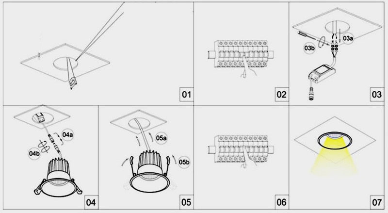 Dimmable Recessed COB LED Downlights 9W 12W LED Ceiling Spot Lights AC85-265V LED Ceiling Lamps Warm Cold White Indoor Lighting