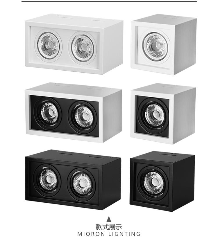 High quality Surface Mounted adjustment LED COB Dimmable Downlights Ceiling AC90-260V 10W 20W LED Ceiling Lamp Spot