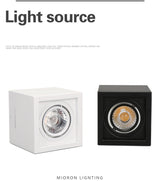 High quality Surface Mounted adjustment LED COB Dimmable Downlights Ceiling AC90-260V 10W 20W LED Ceiling Lamp Spot