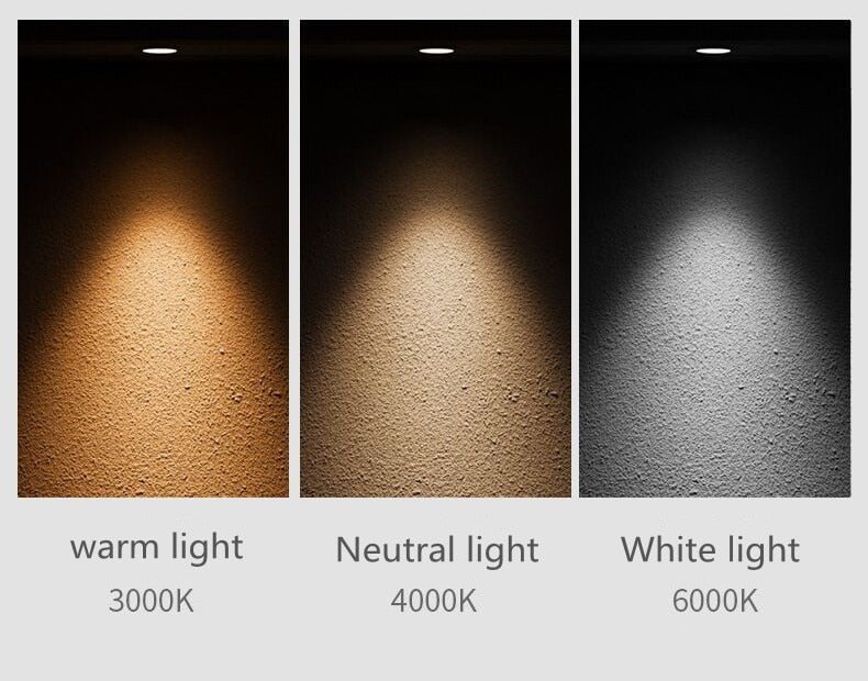 Dimmable Ceiling Surface Mounted Led Downlight Adjustable Spotlight 90 Degree Lighting CRI 93 AC 90-260V Spotlights Ceiling Spot