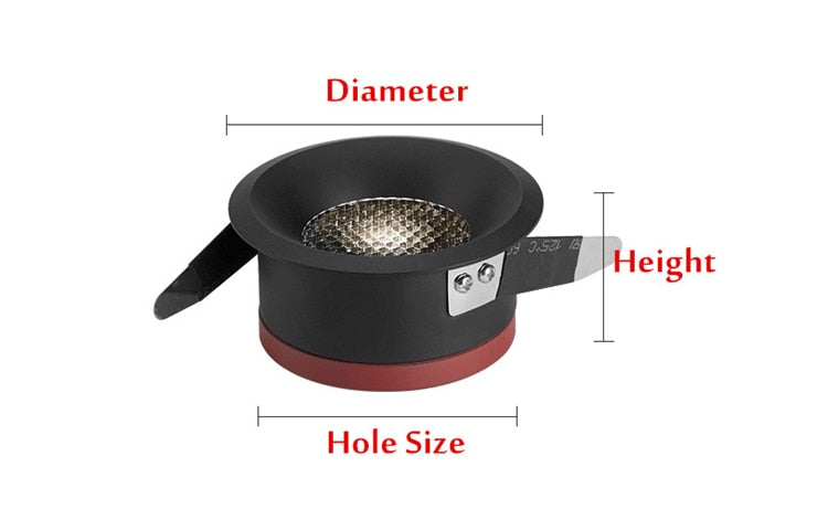 Ultra Thin Anti Glare Spot Light ceiling lamp 12W 9W 7W 5W Recessed led light 2020 NEW LED DownLight for Living room