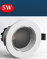 Dimmable Recessed LED Downlights Honeycomb Deep Anti-glare Adjustable Angle Eye COB Spotlight led ceiling light Indoor