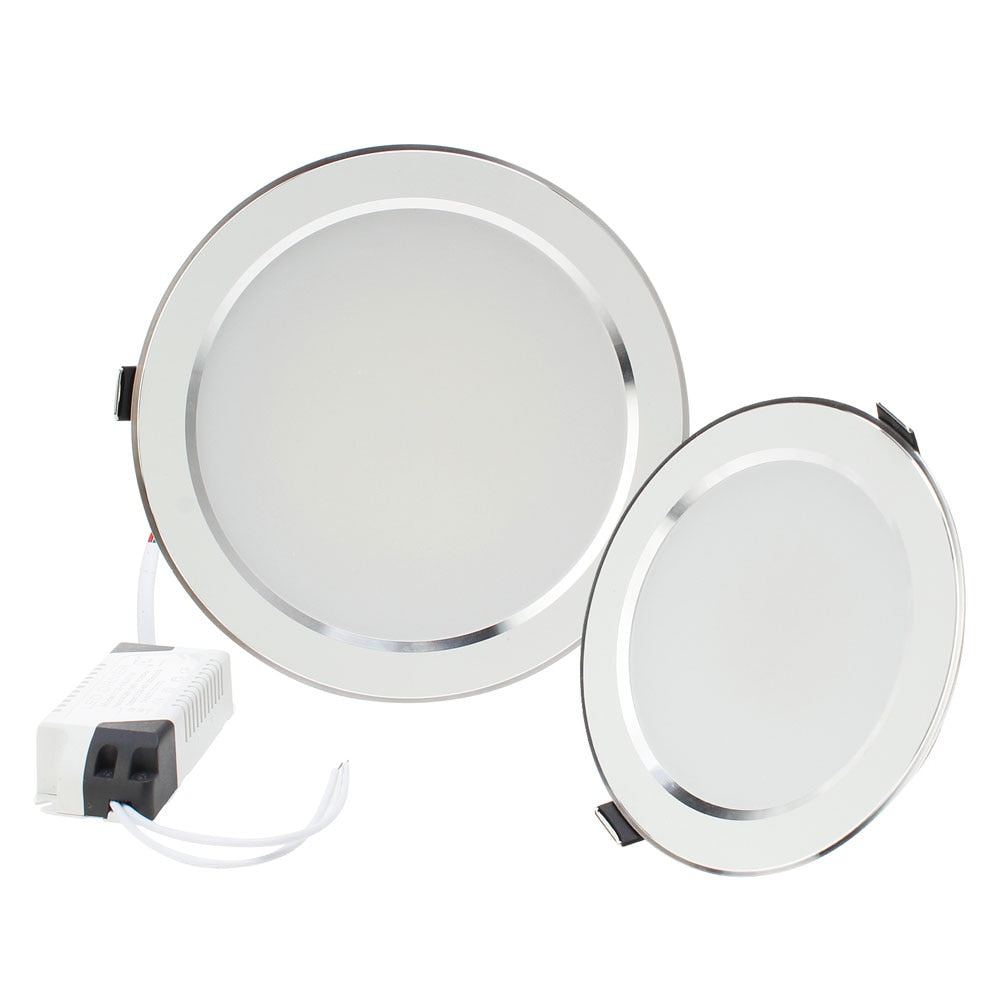 LED Downlight Lamp 3W 5W 7W 9W 12W 15W 18W Ceiling Recessed 10pcs/lot Downlights Round Led Panel Light Three Color 220V 110V