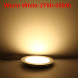 Dimmable LED Ceiling Downlight Light 6W 9w 12W 15W 25W LED Panel down light AC85-265V Warm/Cold White Brightness Adjustable