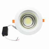 Ultra-Bright 5W 10W 15W 25W Recessed Round LED Downlight AC110V-240V COB LED Indoor Spot light