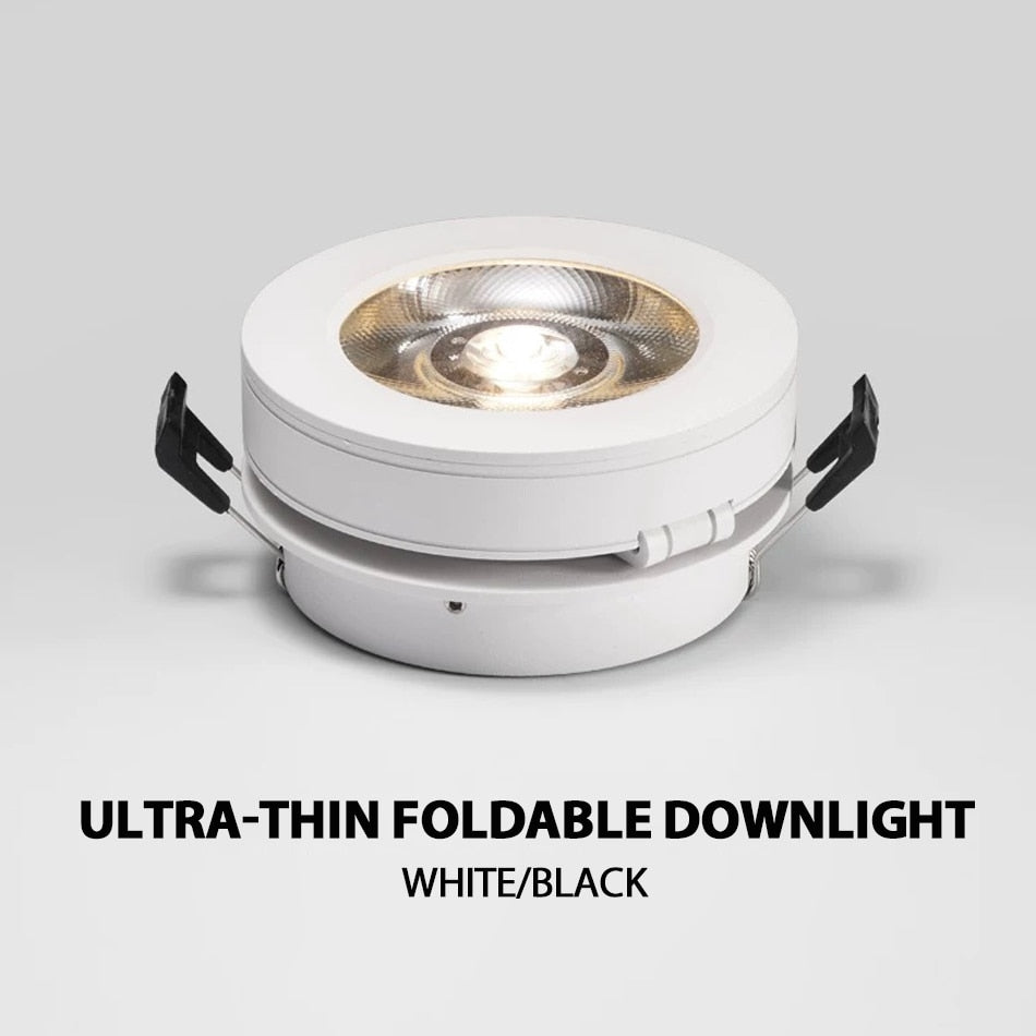 Dimmable Slim Ceiling Light, Dimmable LED Downlight, 5W, 7W, 10W, 12W, Round, Foldable, 360 Degree Rotatable, LED Spotlight