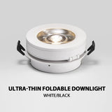 Dimmable Slim Ceiling Light, Dimmable LED Downlight, 5W, 7W, 10W, 12W, Round, Foldable, 360 Degree Rotatable, LED Spotlight