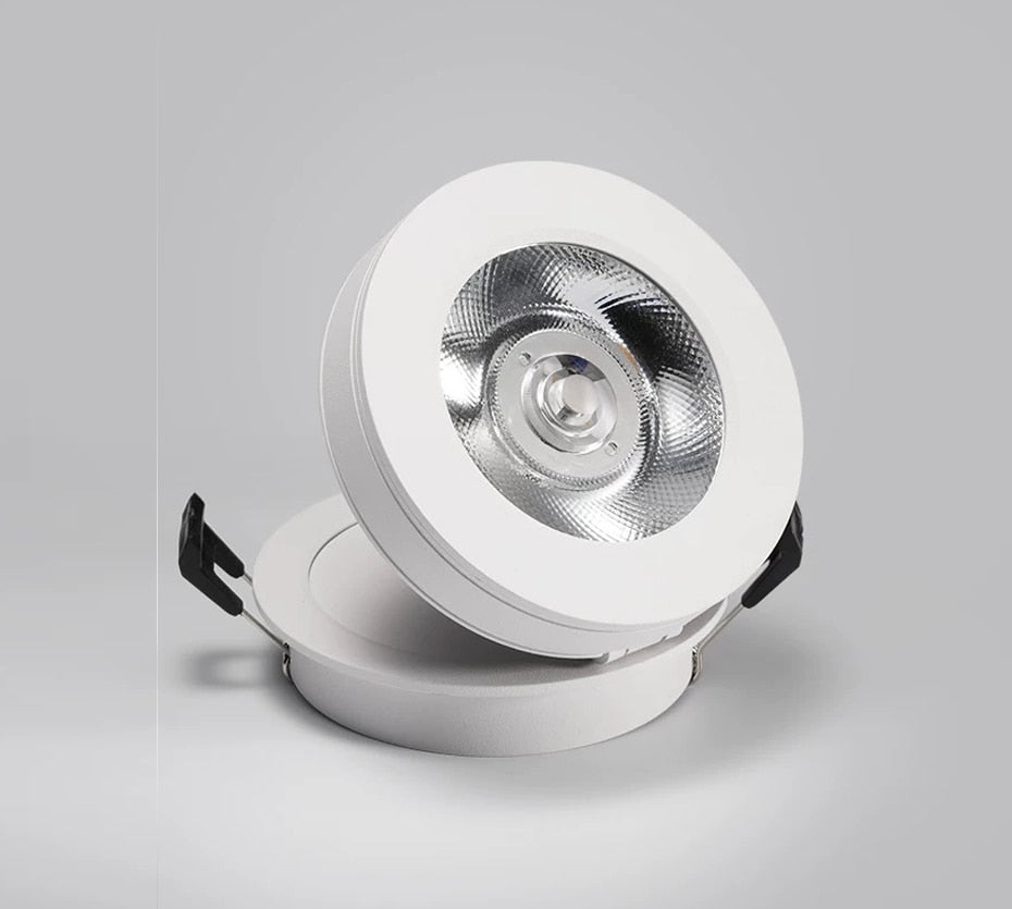 Dimmable Slim Ceiling Light, Dimmable LED Downlight, 5W, 7W, 10W, 12W, Round, Foldable, 360 Degree Rotatable, LED Spotlight