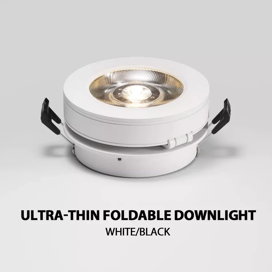 Dimmable Slim Ceiling Light, Dimmable LED Downlight, 5W, 7W, 10W, 12W, Round, Foldable, 360 Degree Rotatable, LED Spotlight