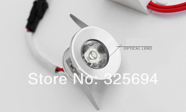 Dimmable 1w mini 5pcs/lot Ceiling downlight LED lamp Recessed Cabinet wall Bulb 110V-220V for home living room illumination