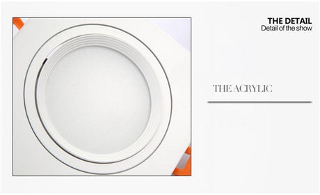 Recessed Double LED Dimmable Downlight COB 7w 12w 15W 30W Spot Decoration Room Ceiling Lamp AC 220V LED Panel Lights Hotel Room