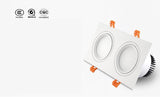 Recessed Double LED Dimmable Downlight COB 7w 12w 15W 30W Spot Decoration Room Ceiling Lamp AC 220V LED Panel Lights Hotel Room