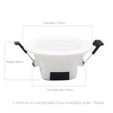 Bluetooth LED Downlight Recessed 5W RGBCCT LED Magic Mesh Downlight Dimmable AC 110V 220V Spot Light Smart Home Bluetooth Lamps