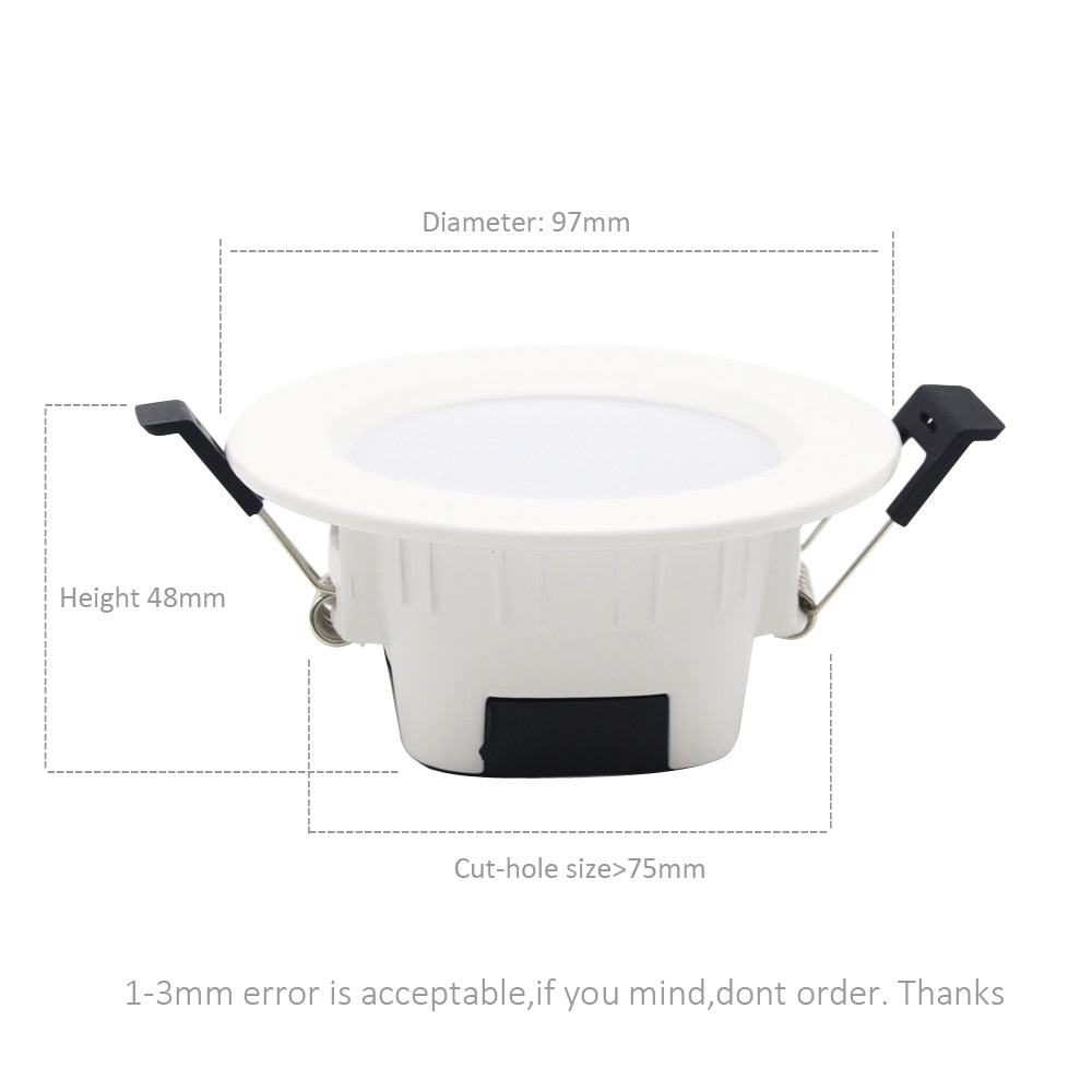 Bluetooth LED Downlight Recessed 5W RGBCCT LED Magic Mesh Downlight Dimmable AC 110V 220V Spot Light Smart Home Bluetooth Lamps