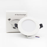 Bluetooth LED Downlight Recessed 5W RGBCCT LED Magic Mesh Downlight Dimmable AC 110V 220V Spot Light Smart Home Bluetooth Lamps