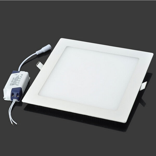 Ultra thin Square Panel AC110V 220V 4W 6W 9W 12W 15W 18W SMD2835 recessed ceiling led panel light downlight White / Warm white