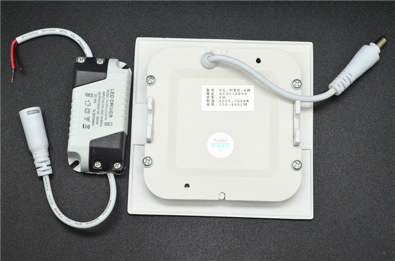 Ultra thin Square Panel AC110V 220V 4W 6W 9W 12W 15W 18W SMD2835 recessed ceiling led panel light downlight White / Warm white