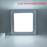Ultra thin Square Panel AC110V 220V 4W 6W 9W 12W 15W 18W SMD2835 recessed ceiling led panel light downlight White / Warm white
