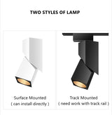 Surface Mounted Led Ceiling Lamp Foldable Modern Led Downlight 10W 12W 15W Dimmable AC110V 220V For Living Room Stores Kitchen