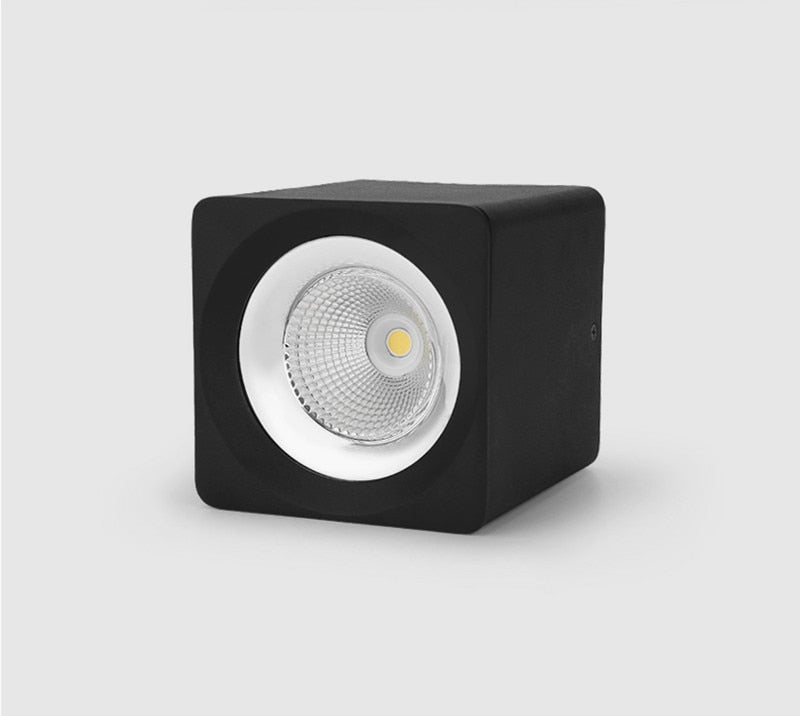 Square Dimmable COB LED Downlights 9W 15W 20W LED Ceiling Spot Lights 110-240V LED Ceiling Lamps Warm/Cold White Indoor Lighting