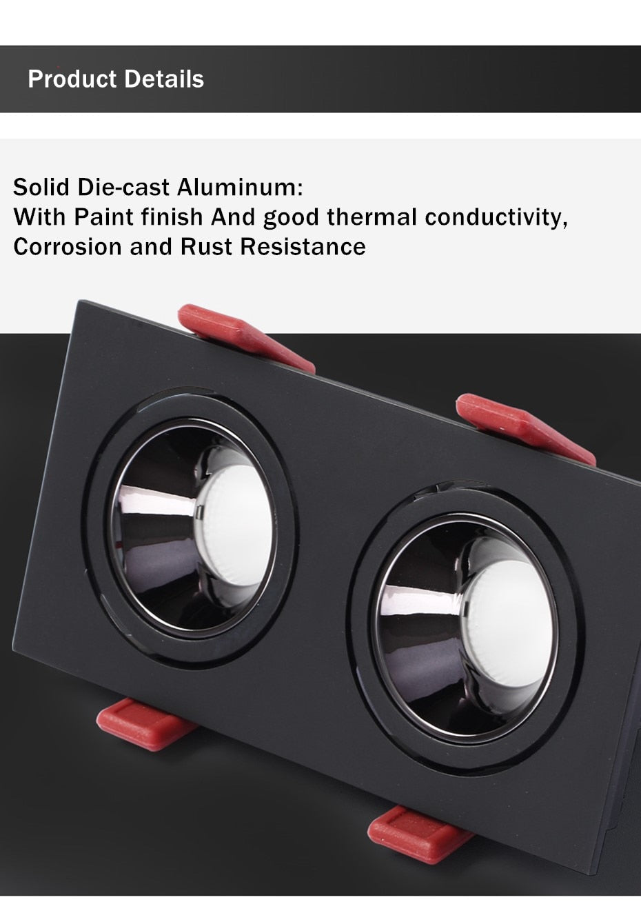 LED Recessed Ceiling Downlight 24W 7W LED Spot lighting Anti-Glare COB Spot light Indoor led Lighting fixture