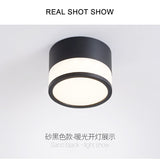 Surface Mounted Downlight Led 7W 12W Nordic Round Living Room Aisle Ceiling Light Macaron Free Hole Three-color Small Spotlight