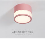Surface Mounted Downlight Led 7W 12W Nordic Round Living Room Aisle Ceiling Light Macaron Free Hole Three-color Small Spotlight