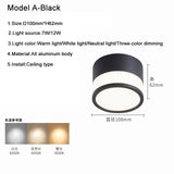 Surface Mounted Downlight Led 7W 12W Nordic Round Living Room Aisle Ceiling Light Macaron Free Hole Three-color Small Spotlight